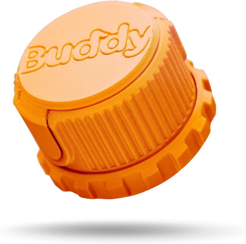 Bow Buddy Store Violin Rosin & Bow Tool – Drop-Resistant, Refillable Rosin with Rotating Cover Guide & Integrated Bow Wrench for Violin, Viola & Cello (Orange) - Image 4